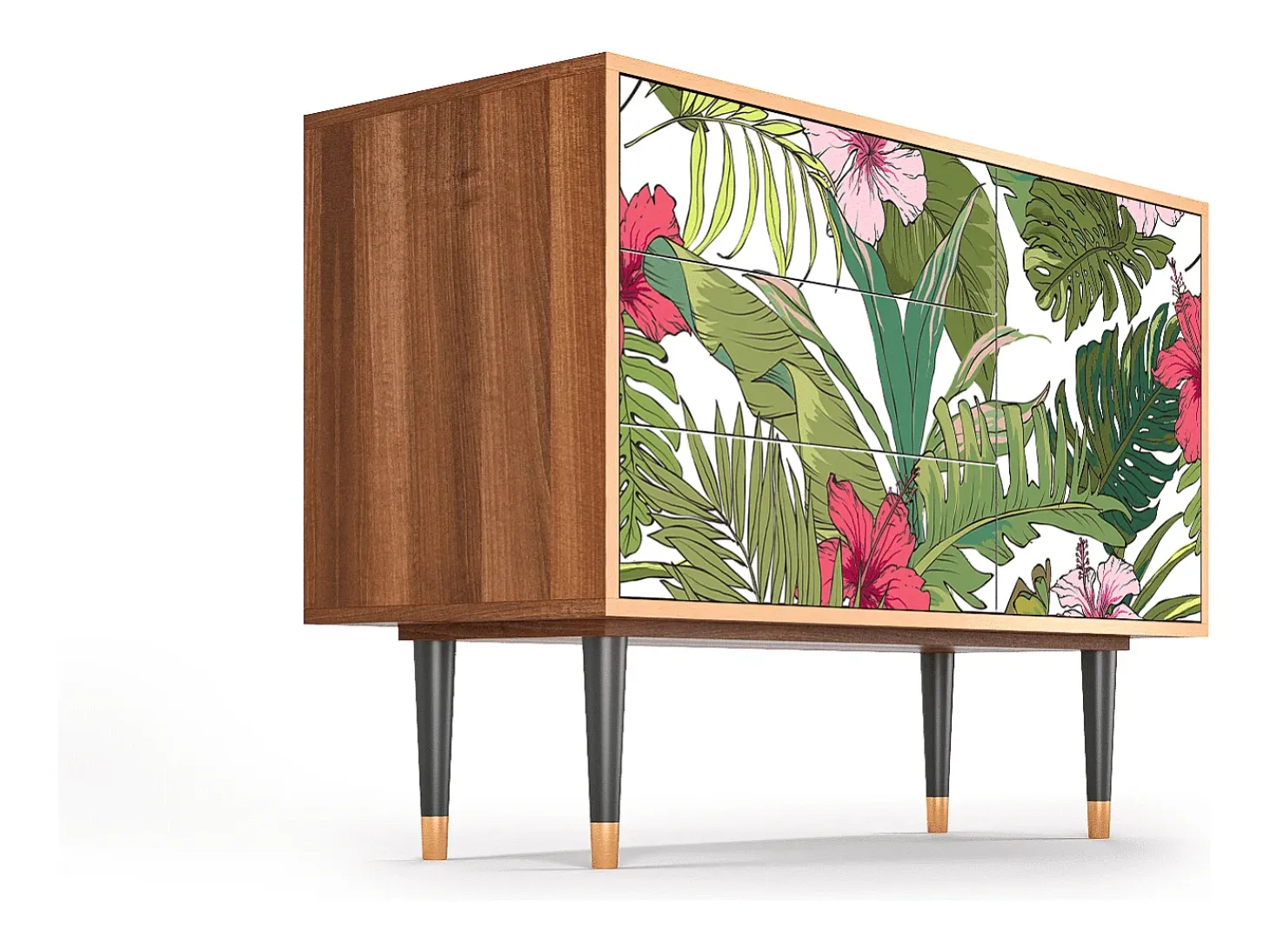 Aparador - 115х84х41 cm - S3 - Verdant Tropics, Nogal