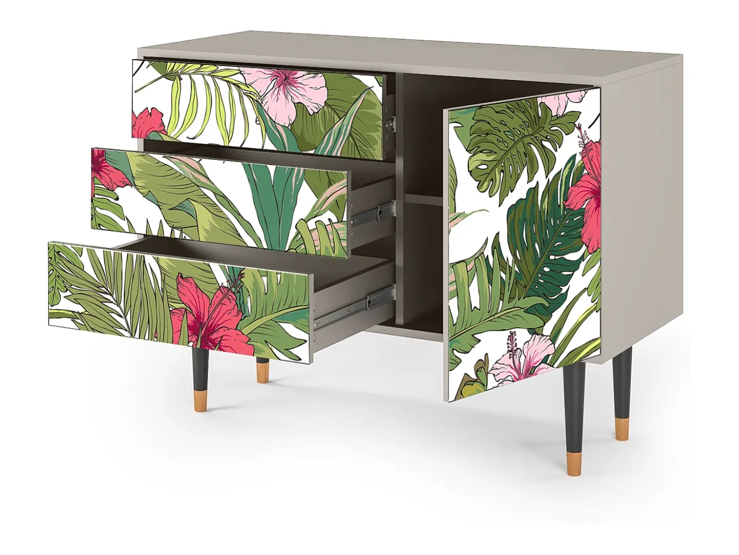 Aparador - 115х84х41 cm - S3 - Verdant Tropics, Arena