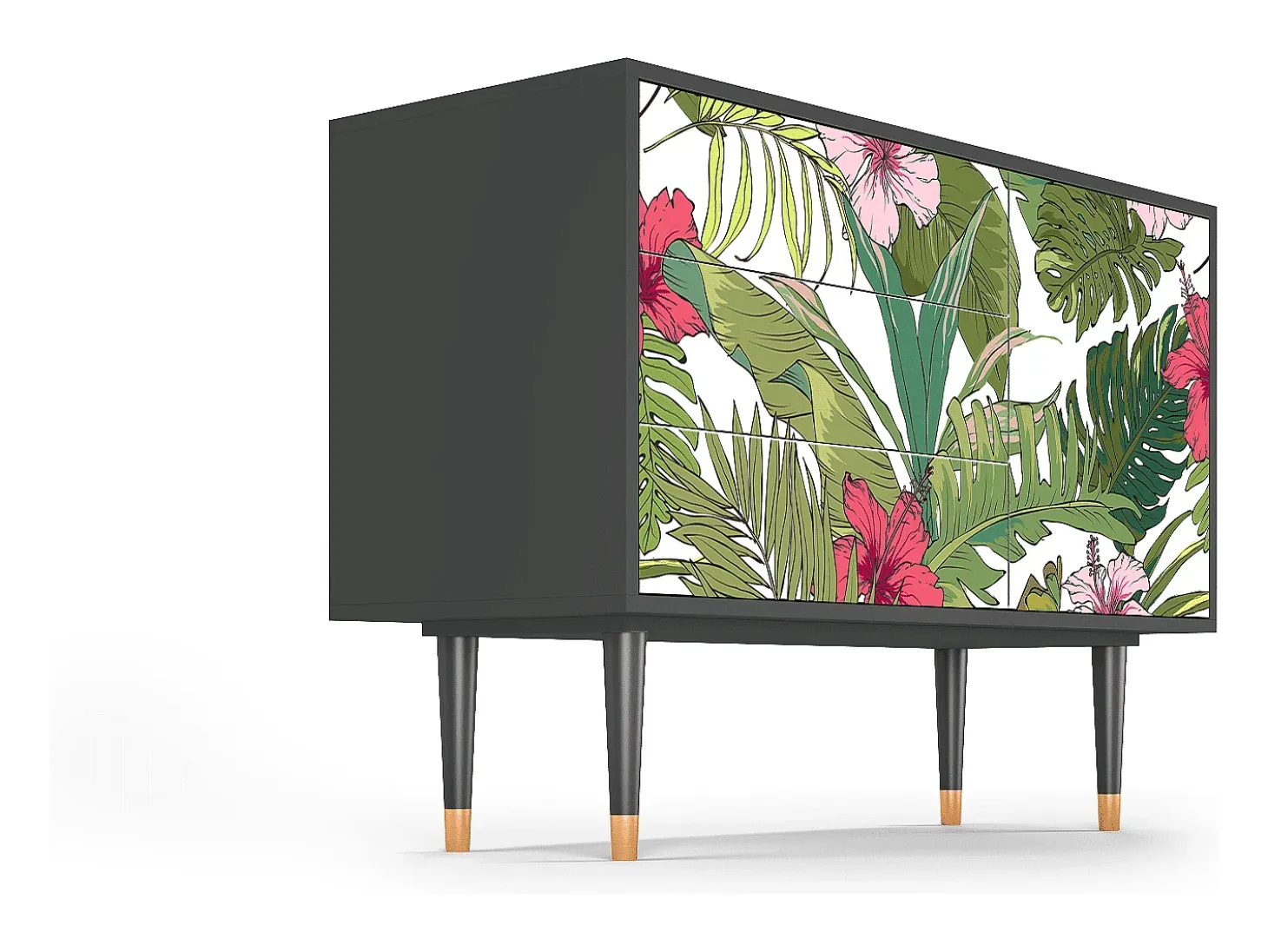 Aparador - 115х84х41 cm - S3 - Verdant Tropics, Antracita