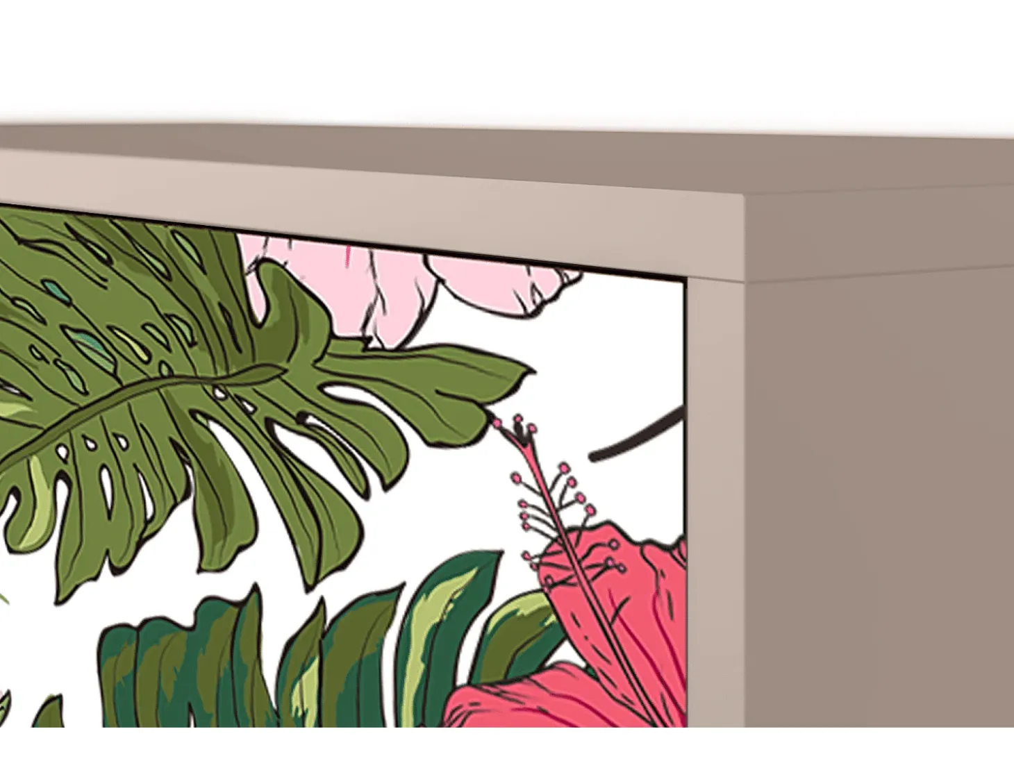 Aparador - 115х84х41 cm - S3 - Verdant Tropics, Latte
