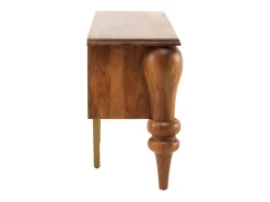Aparador 2 puertas de madera de mango maciza con patas torneadas