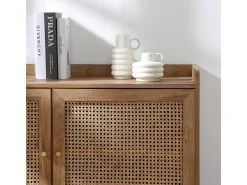 Aparador 2 puertas ratán L110 cm - PALMO