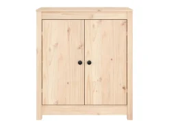 Aparador 2 uds de madera maciza de pino 70x35x80 cm ES95041