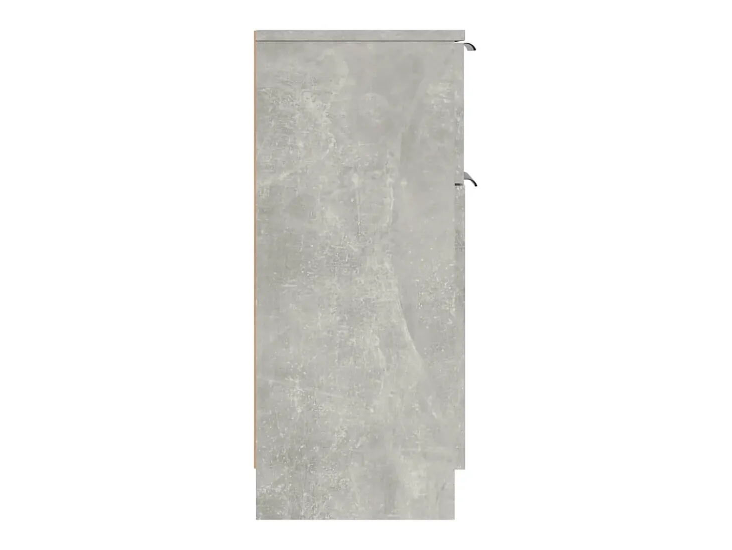 Aparador 2 uds madera contrachapada gris hormigón 30x30x70 cm