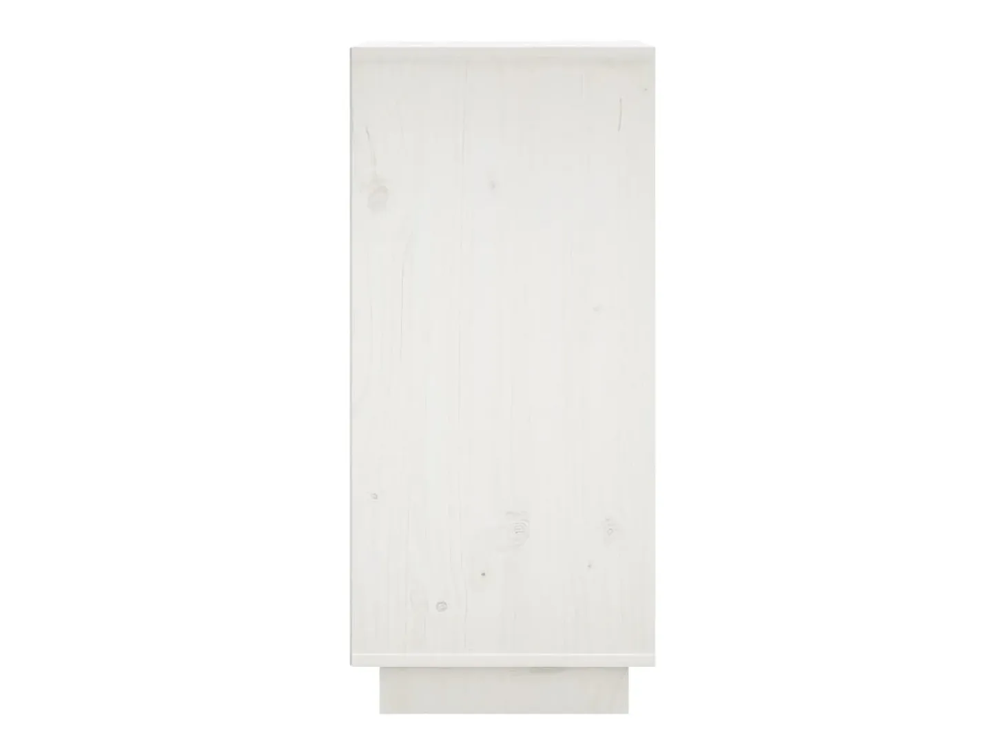 Aparador 2 uds madera maciza de pino blanco 31,5x34x75 cm