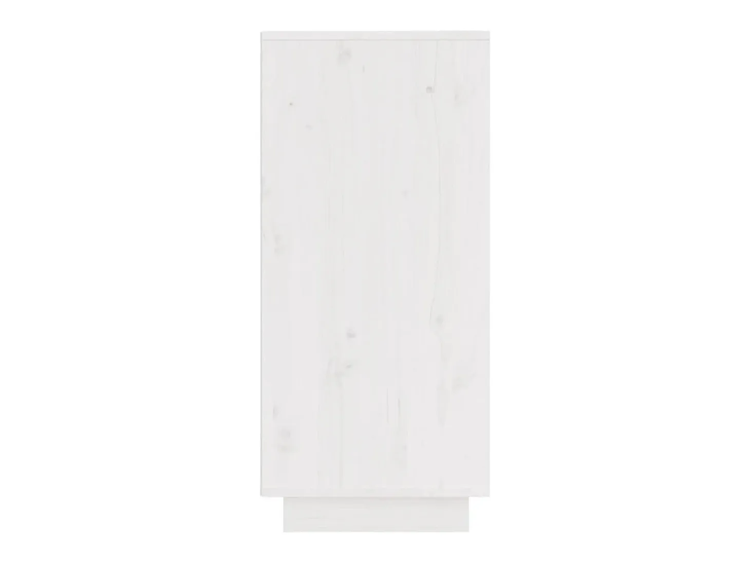 Aparador 2 uds madera maciza de pino blanco 31,5x34x75 cm