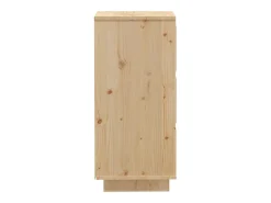 Aparador 2 uds madera maciza de pino 32x34x75 cm