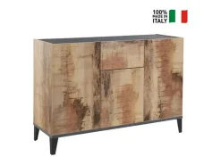 Aparador 120 x 40 cm vestíbulo salón 3 puertas cajón Rachel Report