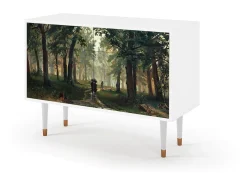 Aparador - 115x85x48 cm - BS4 - Rain in the Oak Forest, Blanco