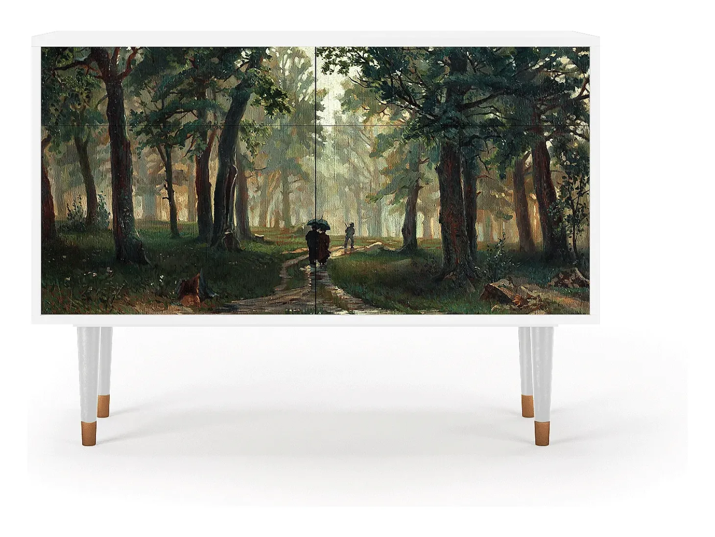 Aparador - 115x85x48 cm - BS4 - Rain in the Oak Forest, Blanco