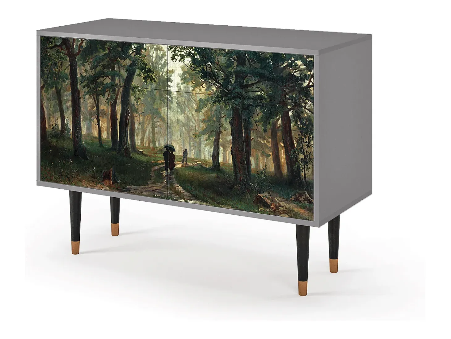 Aparador - 115x85x48 cm - BS4 - Rain in the Oak Forest, Gris