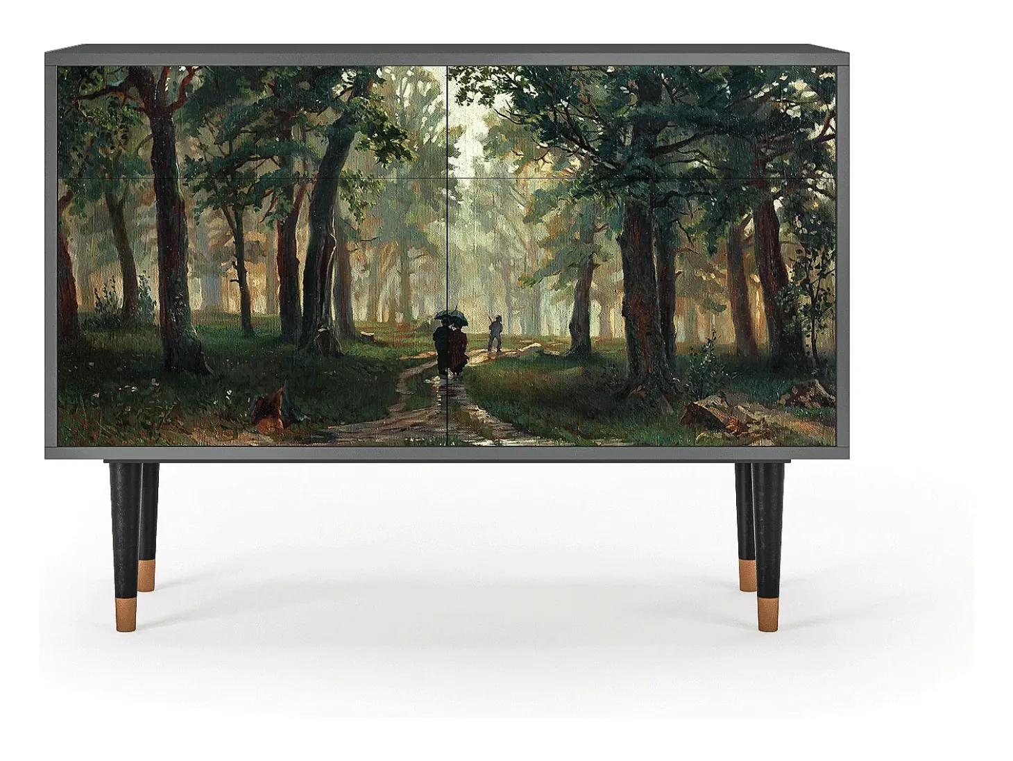 Aparador - 115x85x48 cm - BS4 - Rain in the Oak Forest, Antracita