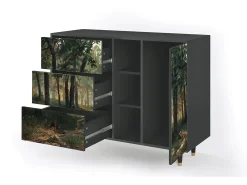 Aparador - 125x98x48 cm - BS2 - Rain in the Oak Forest, Antracita