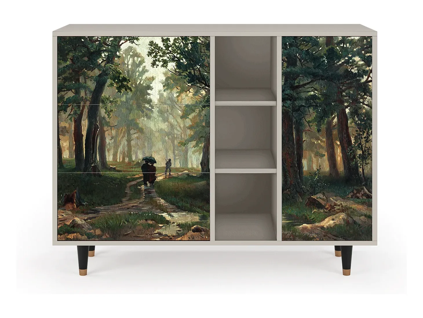 Aparador - 125x98x48 cm - BS2 - Rain in the Oak Forest, Arena