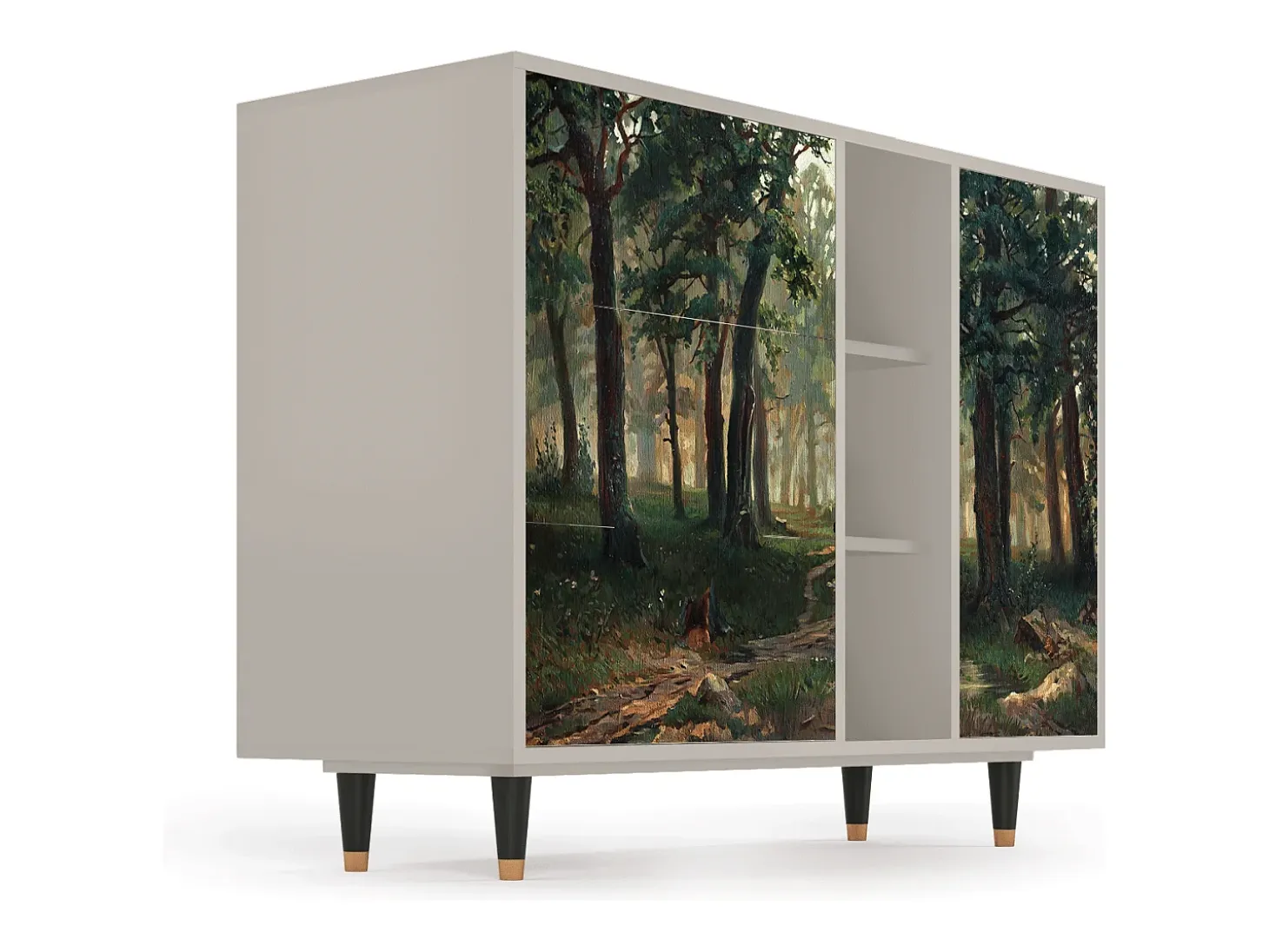 Aparador - 125x98x48 cm - BS2 - Rain in the Oak Forest, Arena