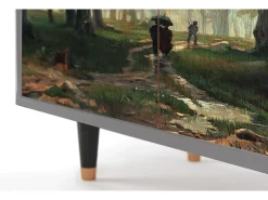 Aparador - 94x96x48 cm - BS3 - Rain in the Oak Forest, Gris