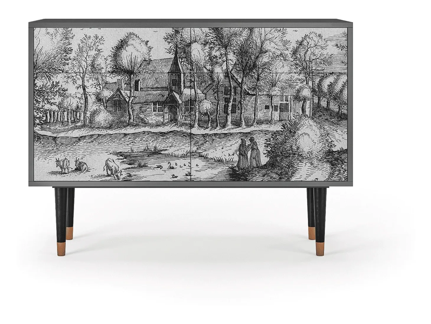 Aparador - 115x85x48 cm - BS4 - A Pond, Antracita