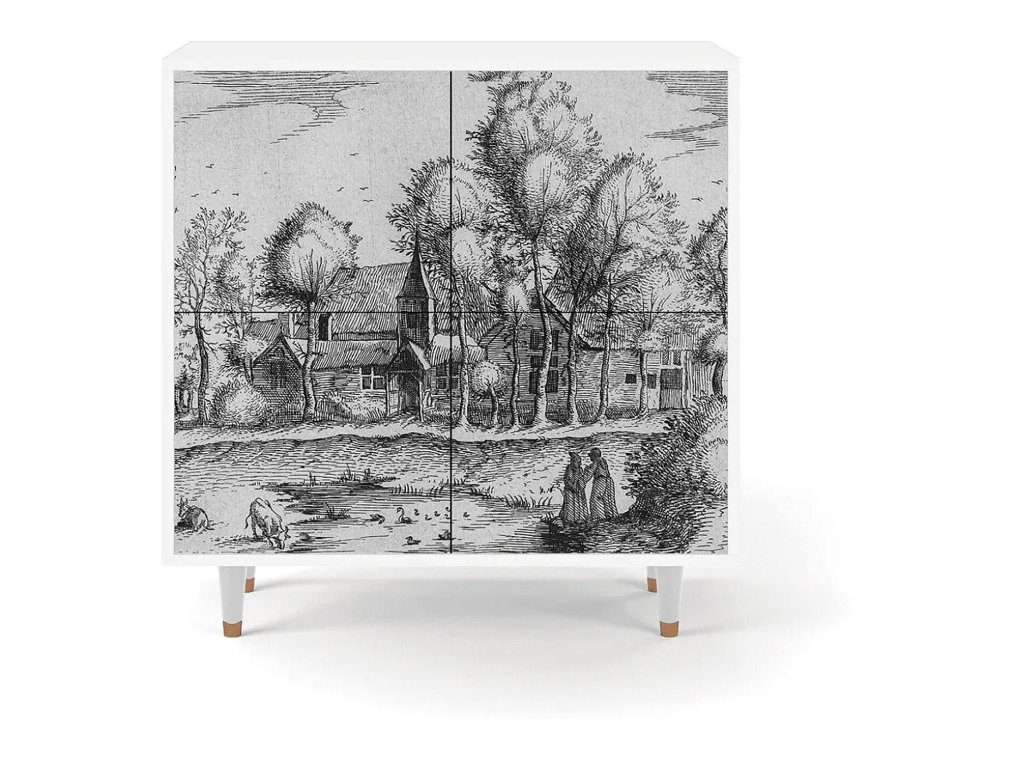 Aparador - 94x96x48 cm - BS3 - A Pond, Blanco