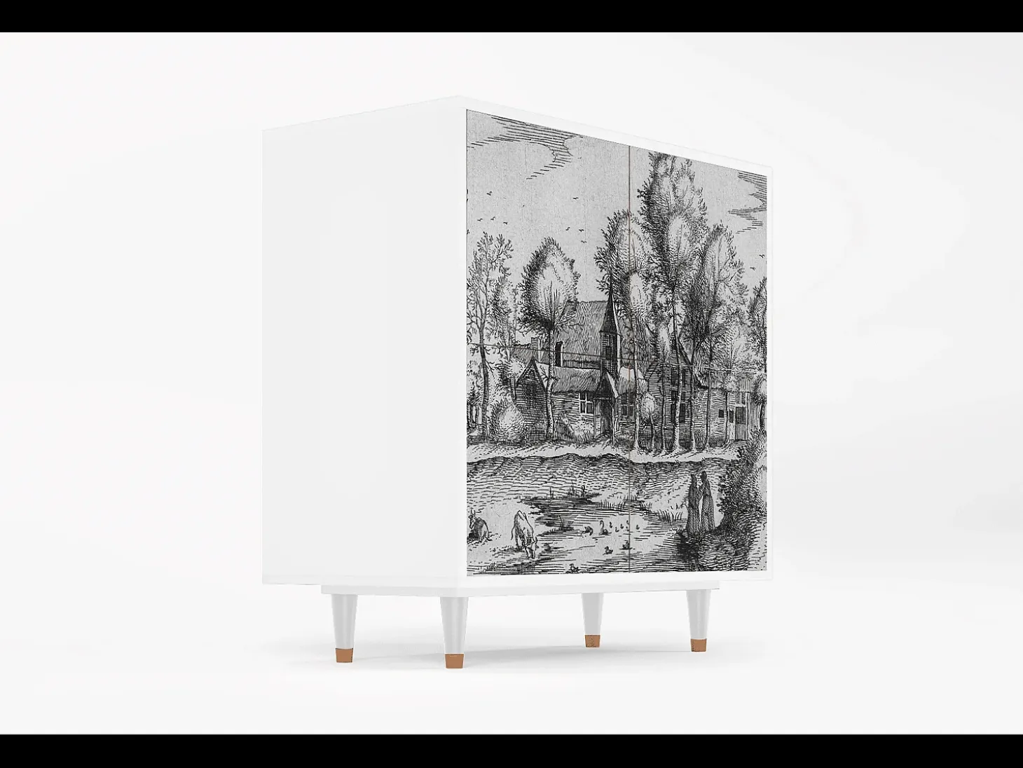 Aparador - 94x96x48 cm - BS3 - A Pond, Blanco
