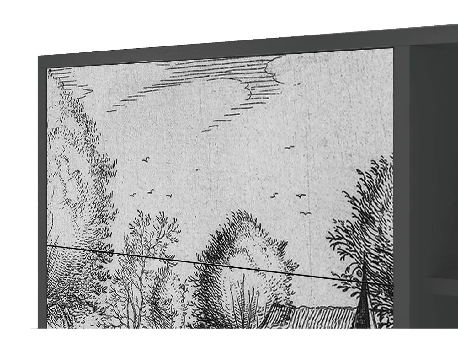 Aparador - 125x98x48 cm - BS2 - A Pond, Antracita
