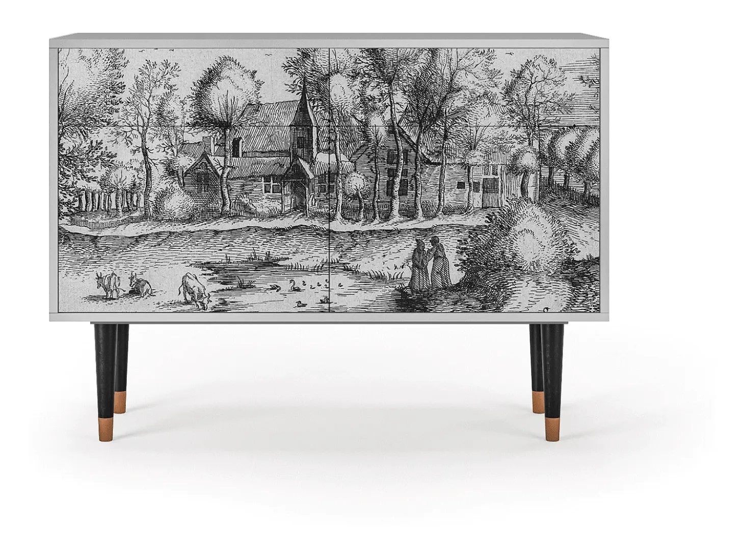 Aparador - 115x85x48 cm - BS4 - A Pond, Gris