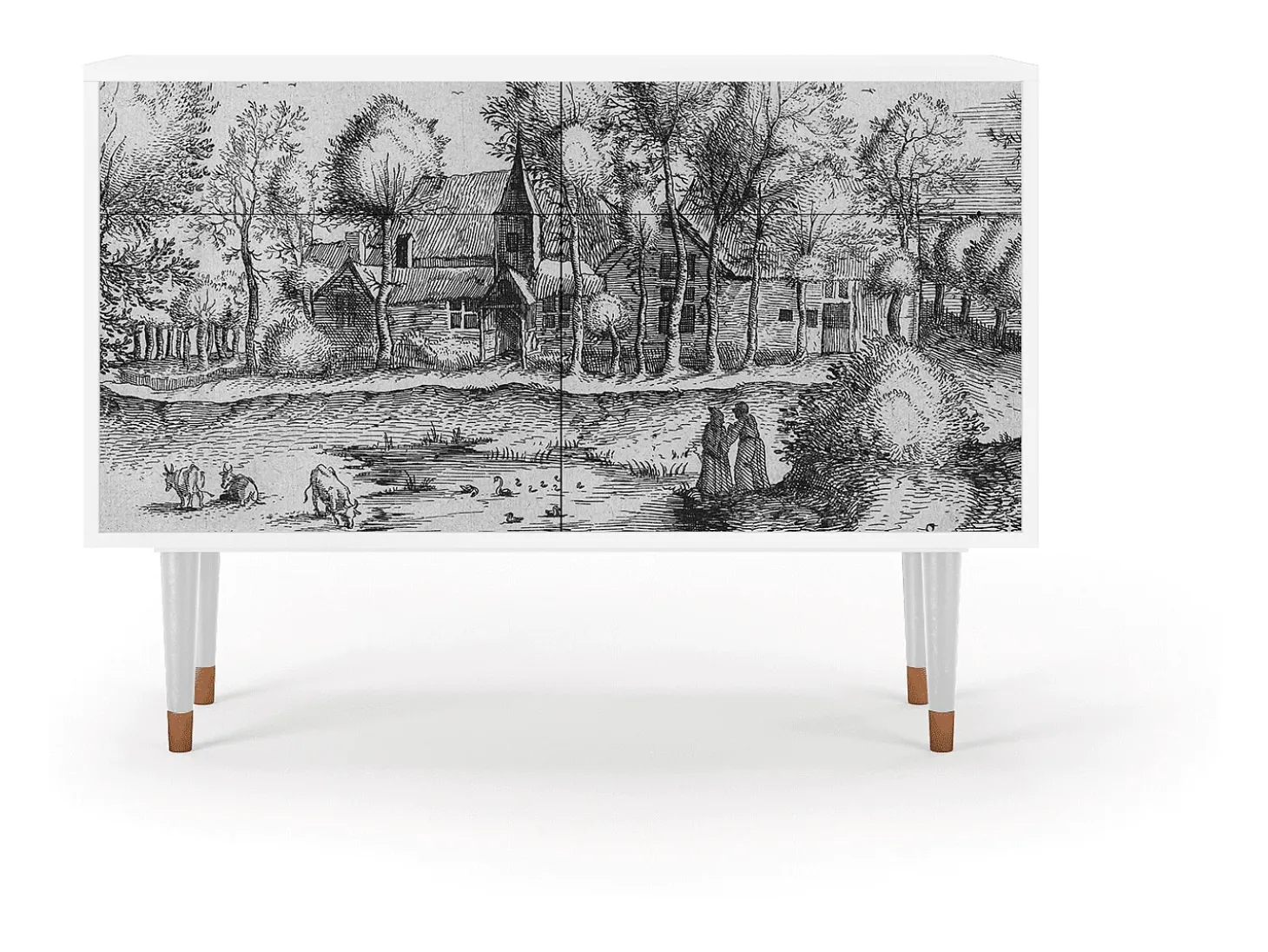 Aparador - 115x85x48 cm - BS4 - A Pond, Blanco