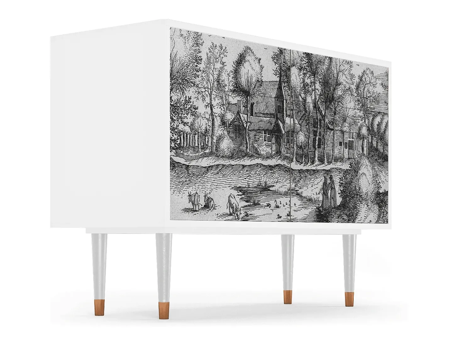 Aparador - 115x85x48 cm - BS4 - A Pond, Blanco
