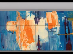 Aparador - 115x85x48 cm - BS4 - Abstract Expressionism, Gris