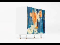 Aparador - 94x96x48 cm - BS3 - Abstract Expressionism, Blanco