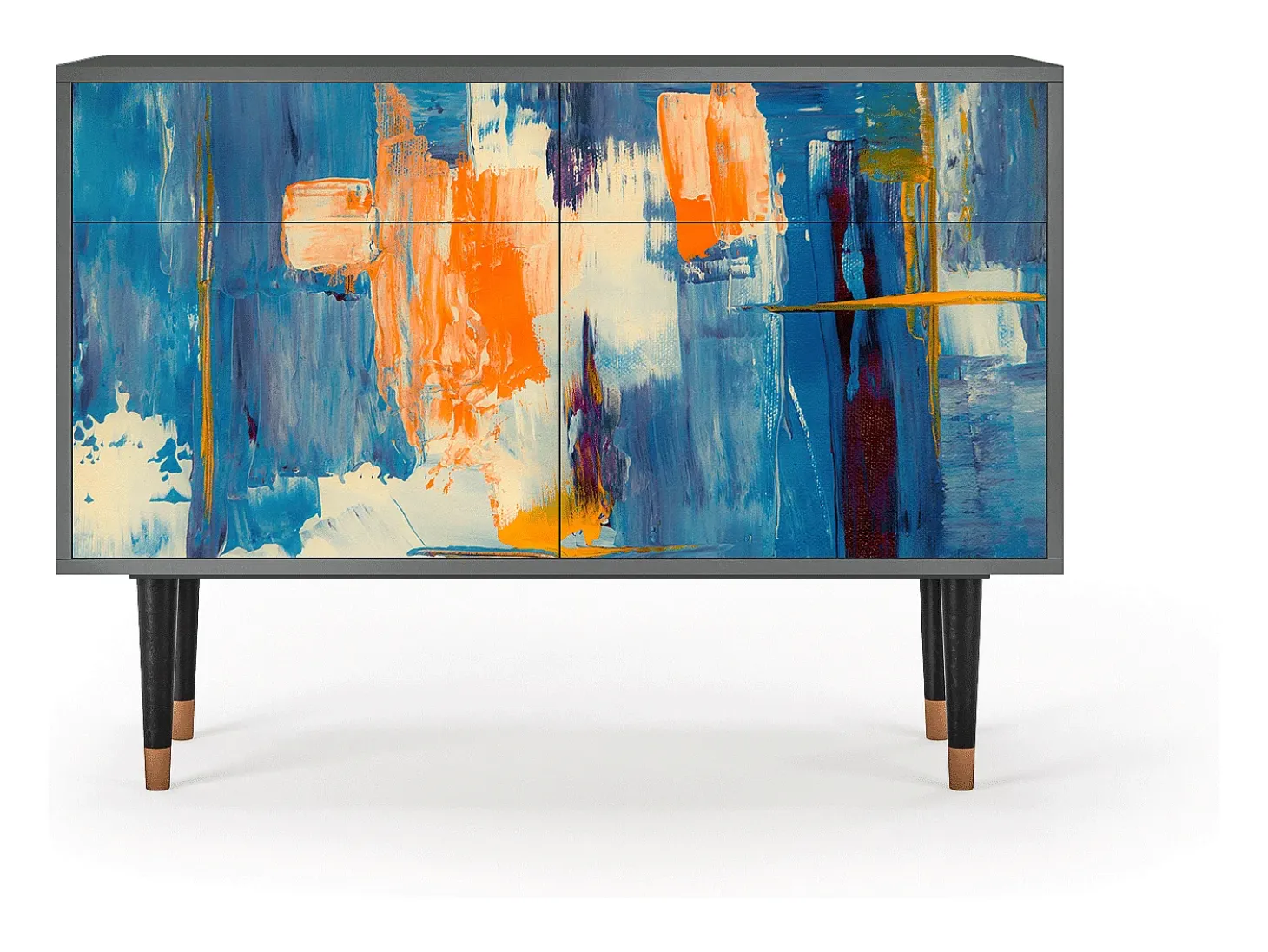 Aparador - 115x85x48 cm - BS4 - Abstract Expressionism, Antracita
