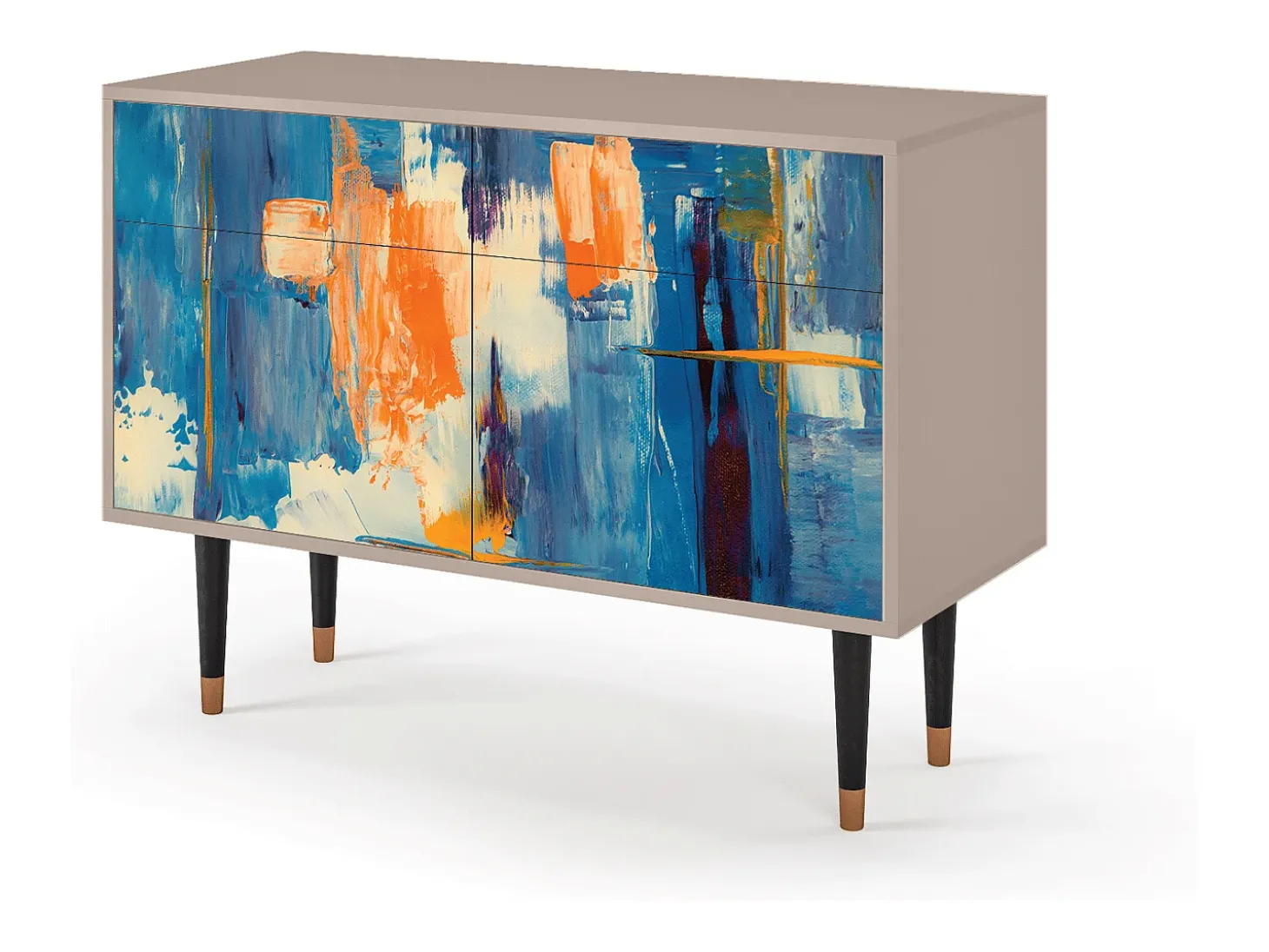 Aparador - 115x85x48 cm - BS4 - Abstract Expressionism, Latte
