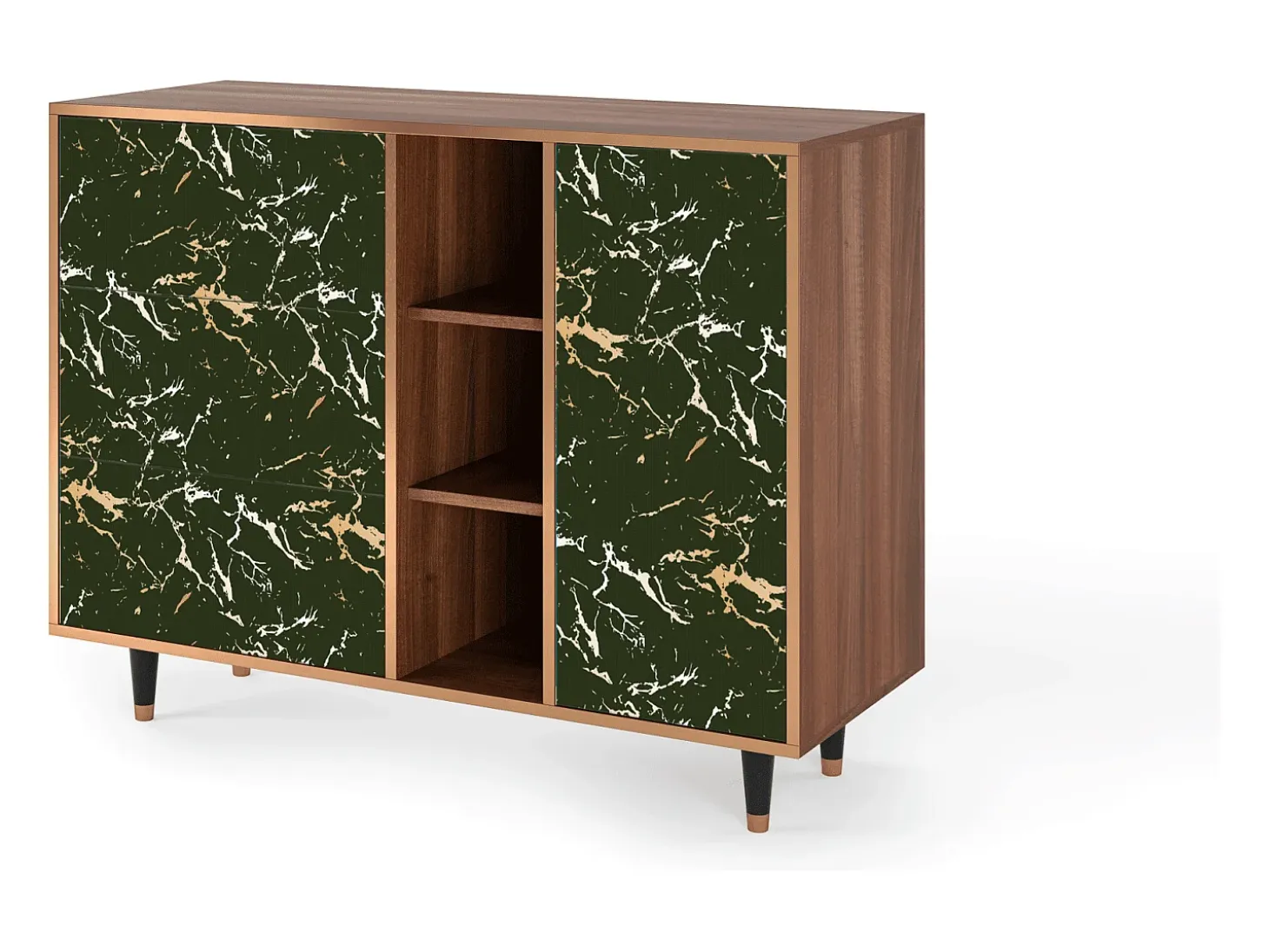 Aparador - 125x98x48 cm - BS2 - Amazon Forest, Nogal