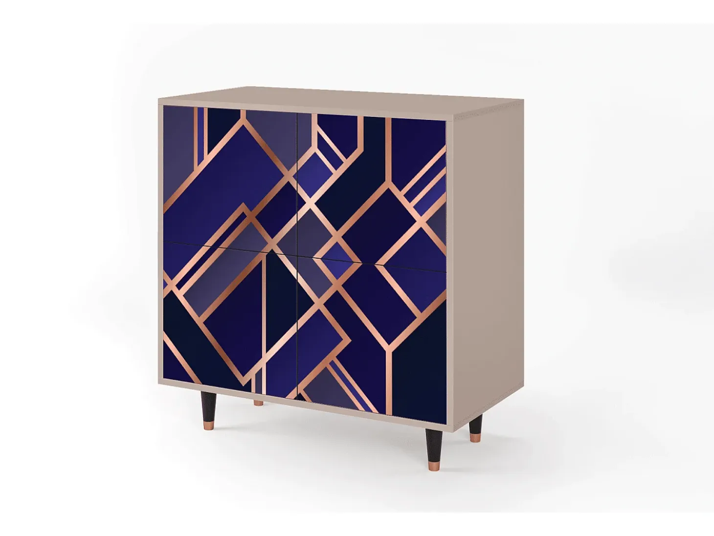 Aparador - 94x96x48 cm - BS3 - Aquamarine Getsby, Latte