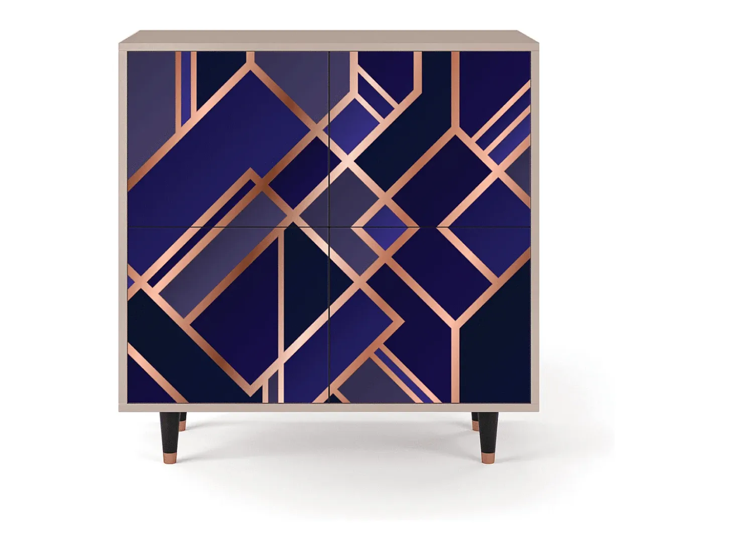 Aparador - 94x96x48 cm - BS3 - Aquamarine Getsby, Latte