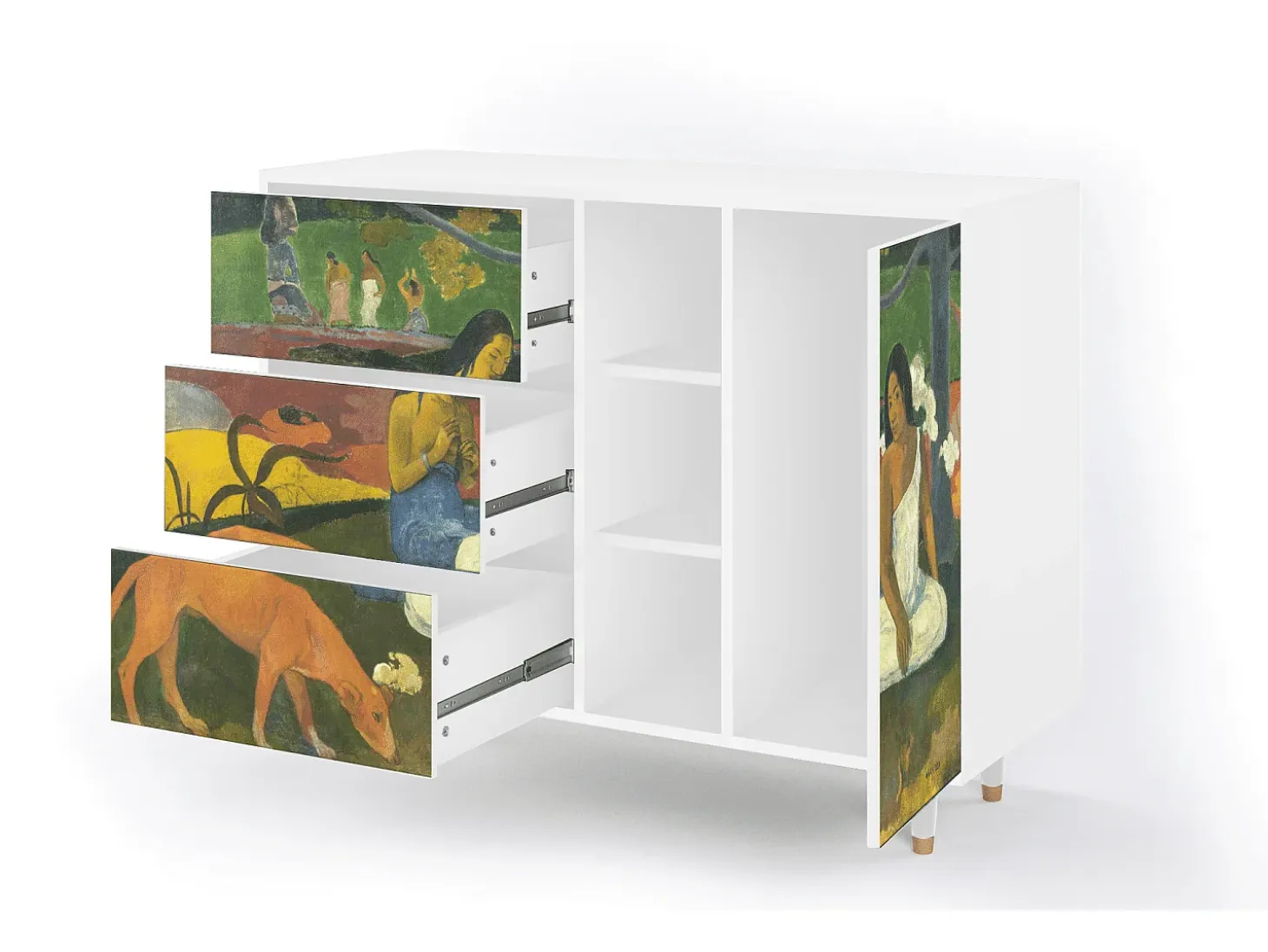 Aparador - 125x98x48 cm - BS2 - Arearea , Blanco