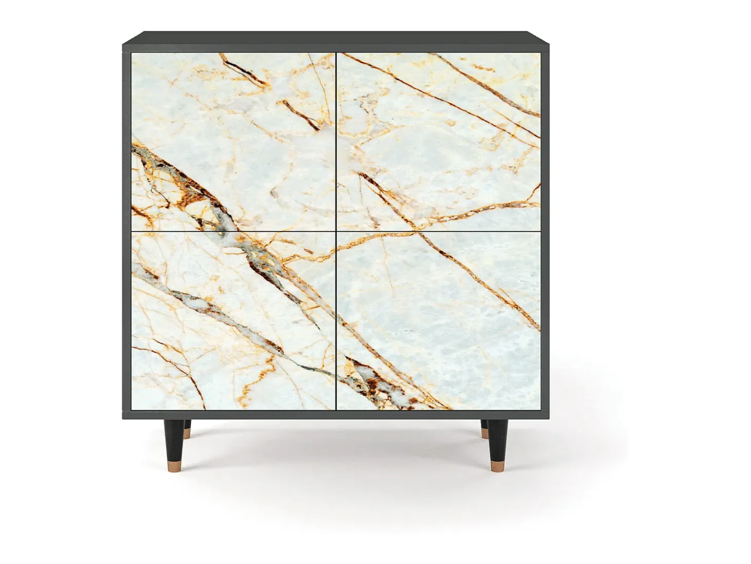 Aparador - 94x96x48 cm - BS3 - Arenay Marble, Antracita