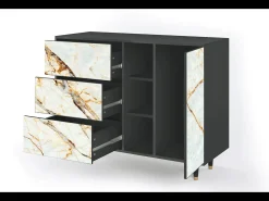 Aparador - 125x98x48 cm - BS2 - Arenay Marble, Antracita