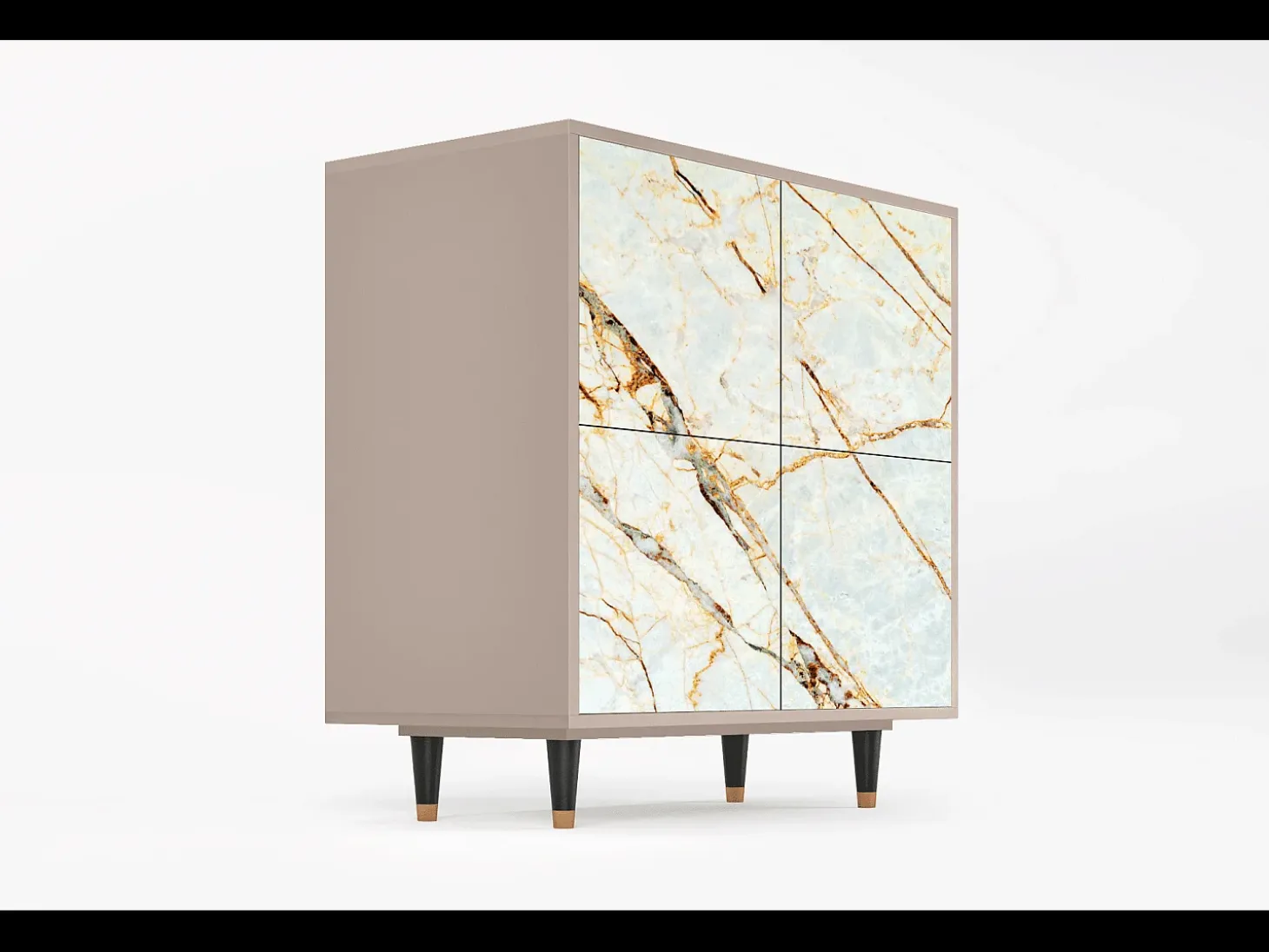 Aparador - 94x96x48 cm - BS3 - Arenay Marble, Latte