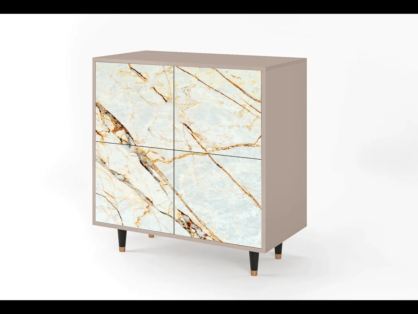 Aparador - 94x96x48 cm - BS3 - Arenay Marble, Latte