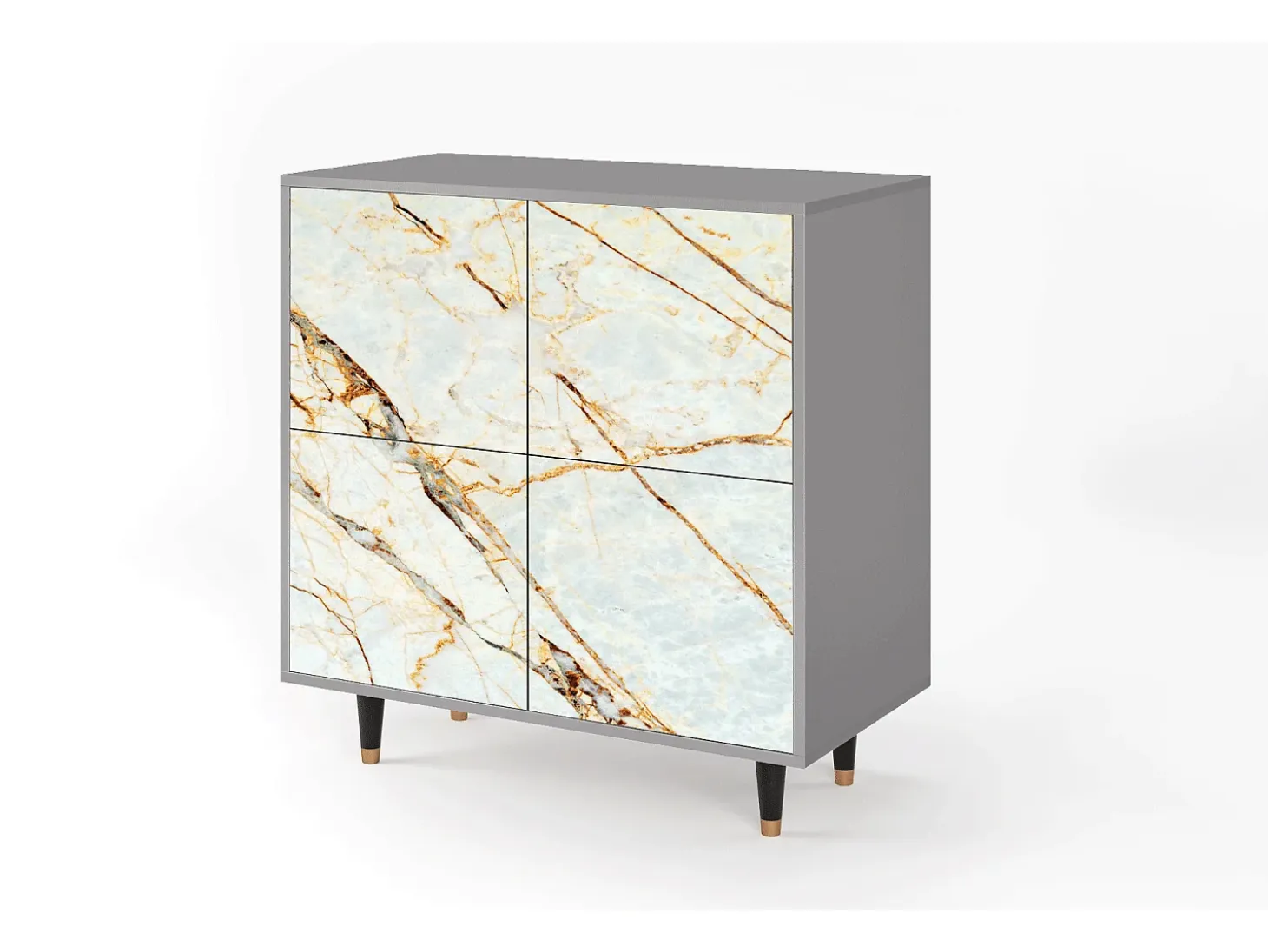 Aparador - 94x96x48 cm - BS3 - Arenay Marble, Gris