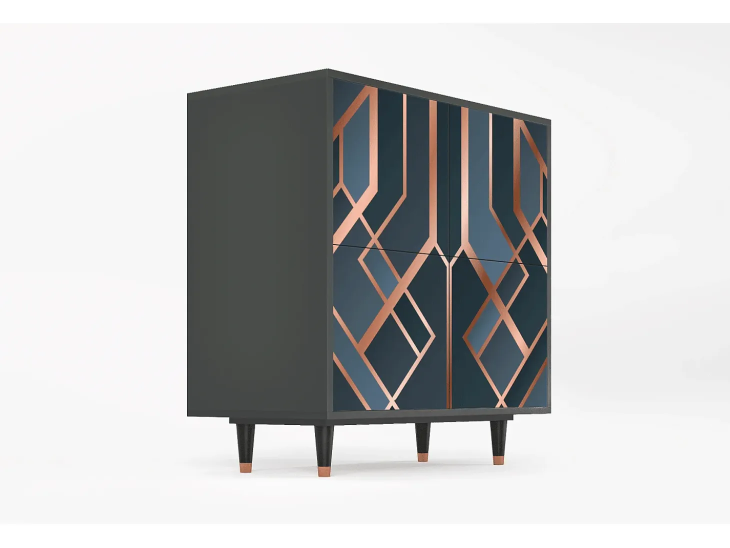 Aparador - 94x96x48 cm - BS3 - Ashy 1920', Antracita