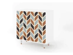 Aparador - 94x96x48 cm - BS3 - Beige Laure, Blanco