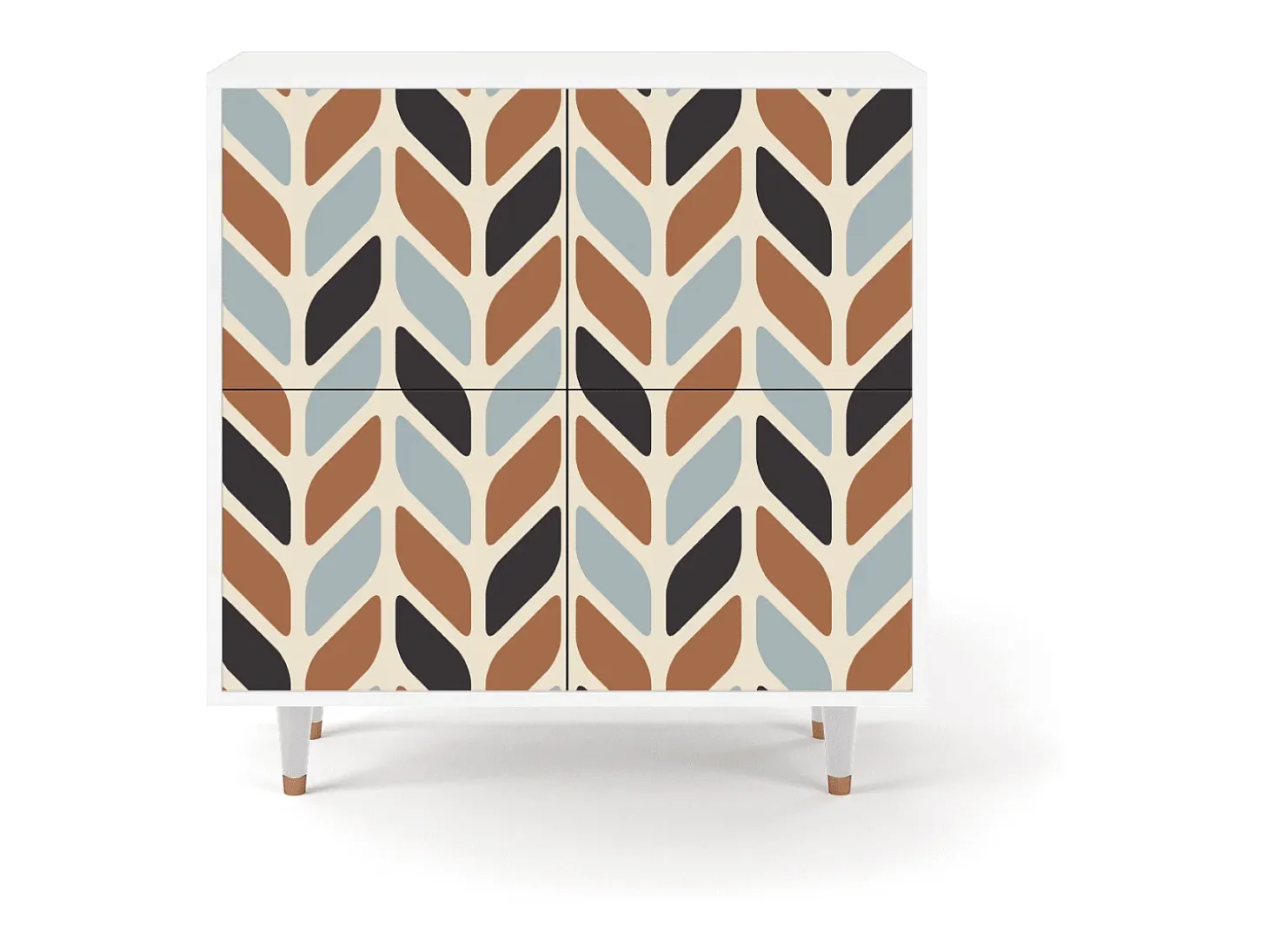 Aparador - 94x96x48 cm - BS3 - Beige Laure, Blanco