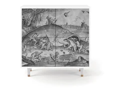 Aparador - 94x96x48 cm - BS3 - Big Fish Eat Little, Blanco