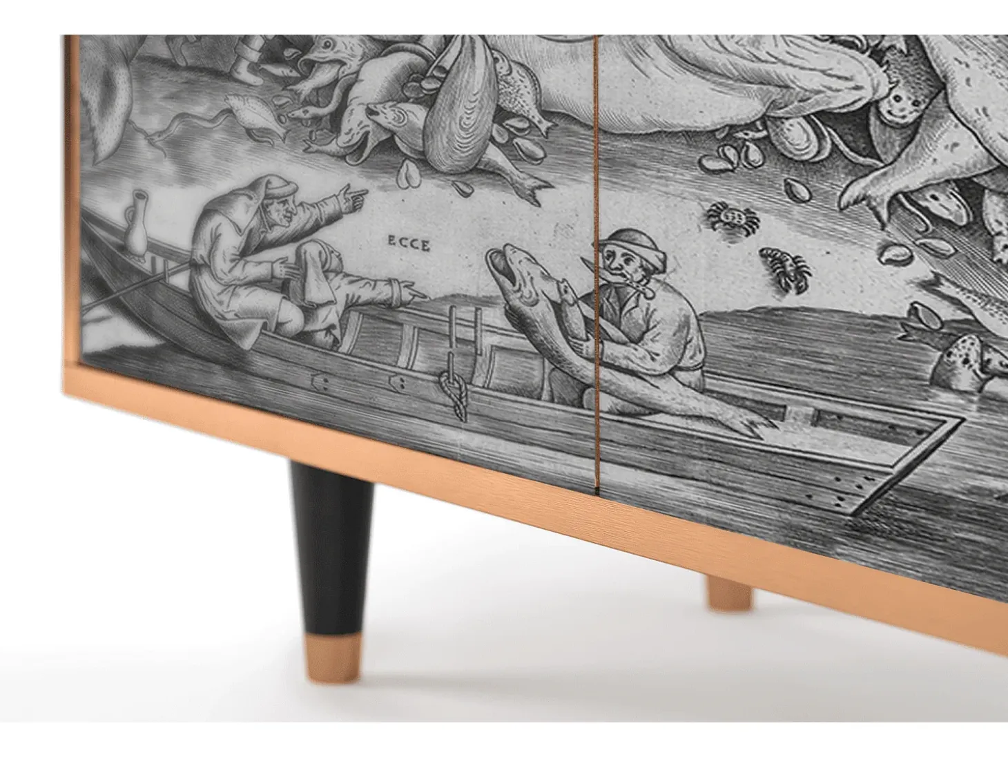 Aparador - 94x96x48 cm - BS3 - Big Fish Eat Little, Nogal