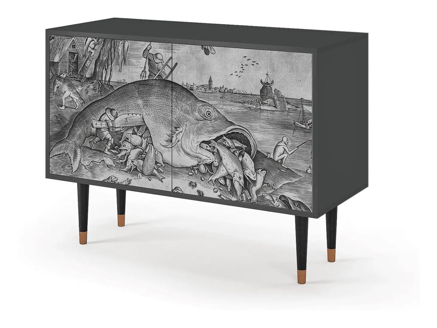 Aparador - 115x85x48 cm - BS4 - Big Fish Eat Little, Antracita