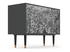 Aparador - 115x85x48 cm - BS4 - Bird Dropping, Antracita