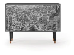 Aparador - 115x85x48 cm - BS4 - Bird Dropping, Antracita