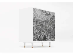 Aparador - 94x96x48 cm - BS3 - Bird Dropping, Blanco