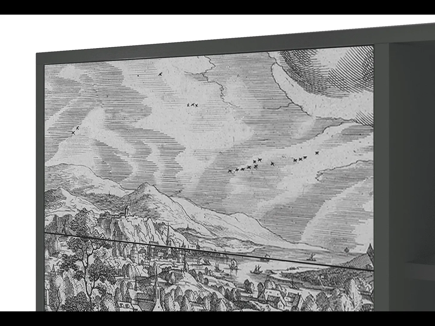 Aparador - 125x98x48 cm - BS2 - Bird Dropping, Antracita